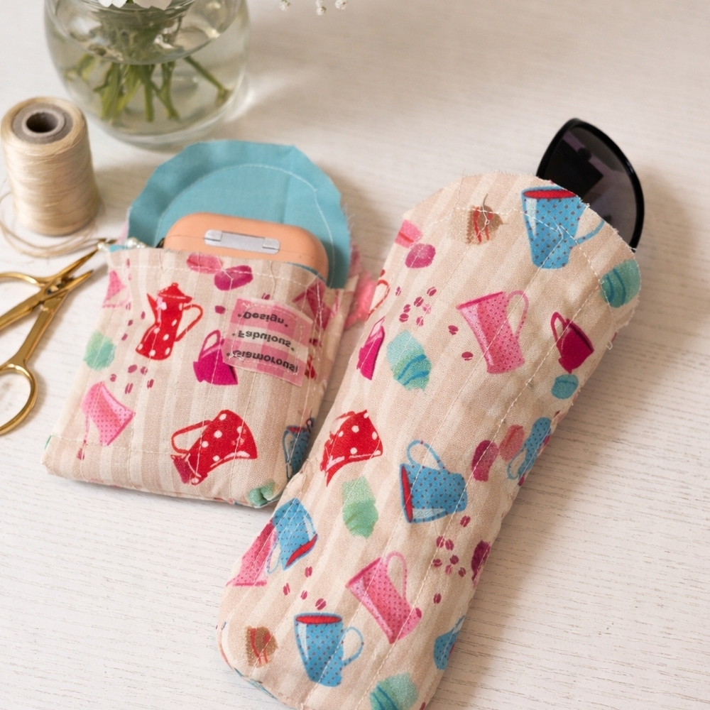 Glamorous Black Sunglasses with Colorful Case